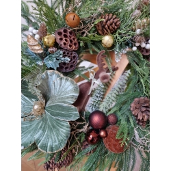 Duży wieniec świąteczny zimowy Premium Świąteczna Opowieść